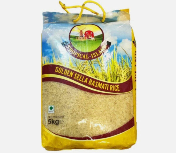 TROPICAL ISLAND GOLDEN SELLA BASMATI RICE 5KG
